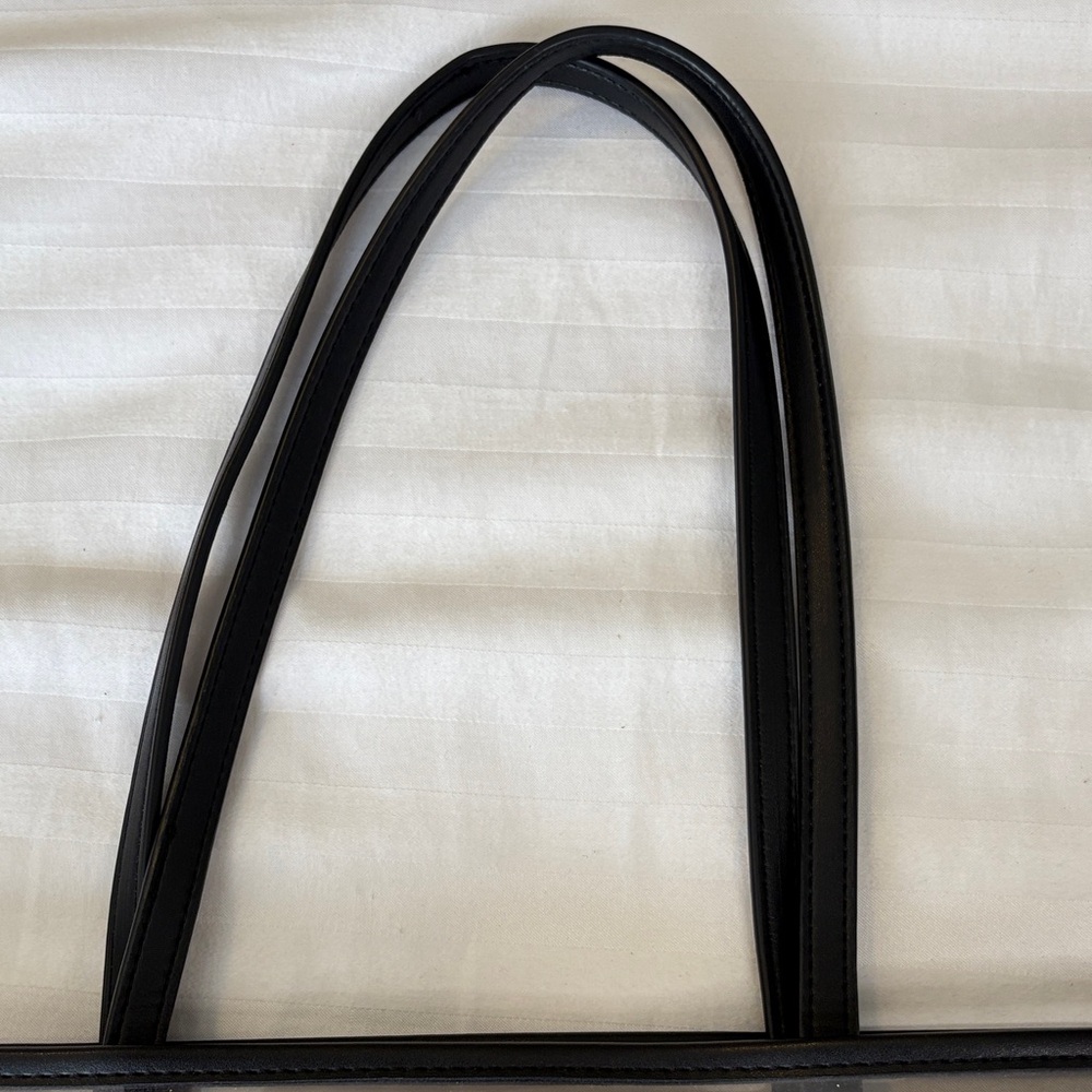 Calvin Klein Mallory Clear Red and Black Tote - Picture 11 of 15